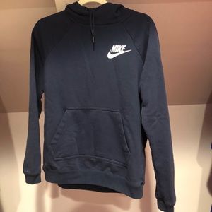 navy nike hoodie